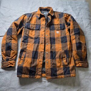 Carhartt Men's Relaxed Fit Heavyweight Flannel Jacket - Size S